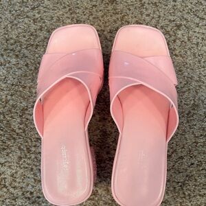 Jeffrey Campbell Blush Pink Slide Sandals